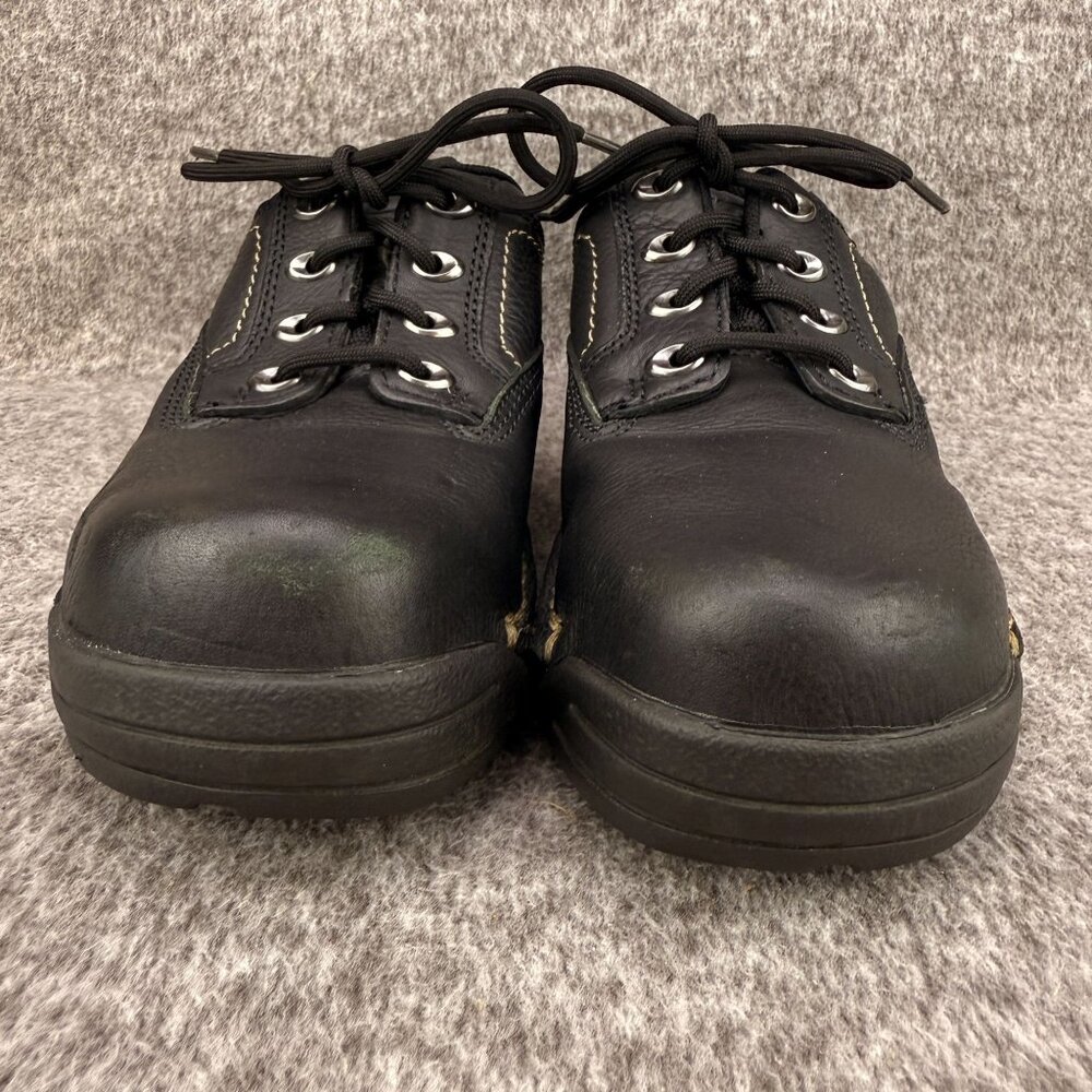 ✅Womens 6 Hytest Opanka Oxford SR/EH/OR Work Shoes Black Leather Safety Toe Boot - Picture 5 of 13